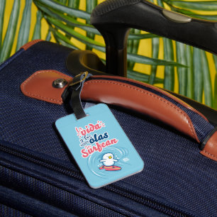 Etiqueta Para Maletas │La vida y las olas se surfean