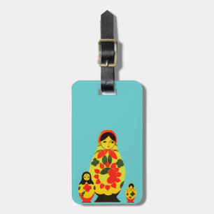 Etiqueta Para Maletas La vieja Moda rusa Matryoshka Doll