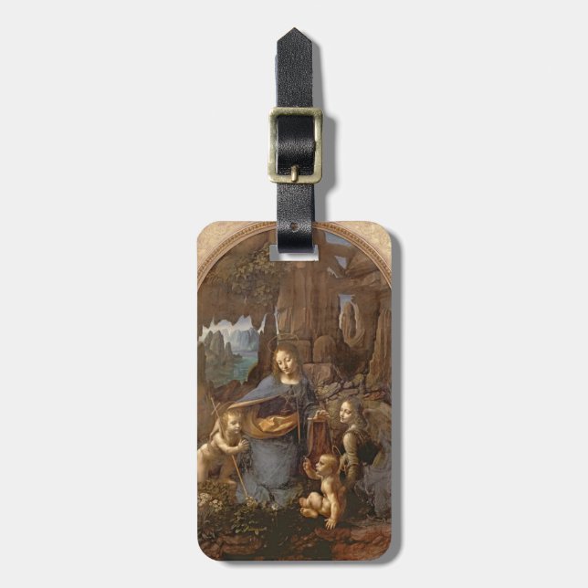 Etiqueta Para Maletas La Virgen de las rocas (Frente Vertical)