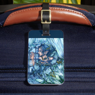 Etiqueta Para Maletas La visión de la chica hada de la escarcha de un in