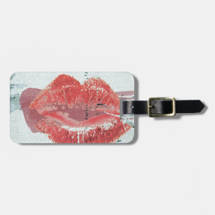 Etiqueta Para Maletas Labios