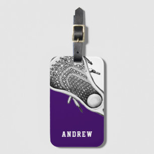 Etiqueta Para Maletas Lacrosse Team Purple
