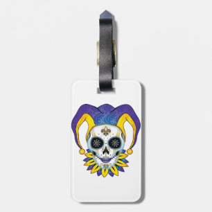 Etiqueta Para Maletas Lady Jester Skull