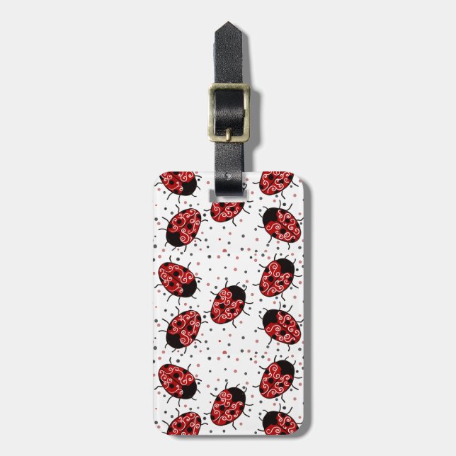 Etiqueta Para Maletas Ladybug (Frente Vertical)
