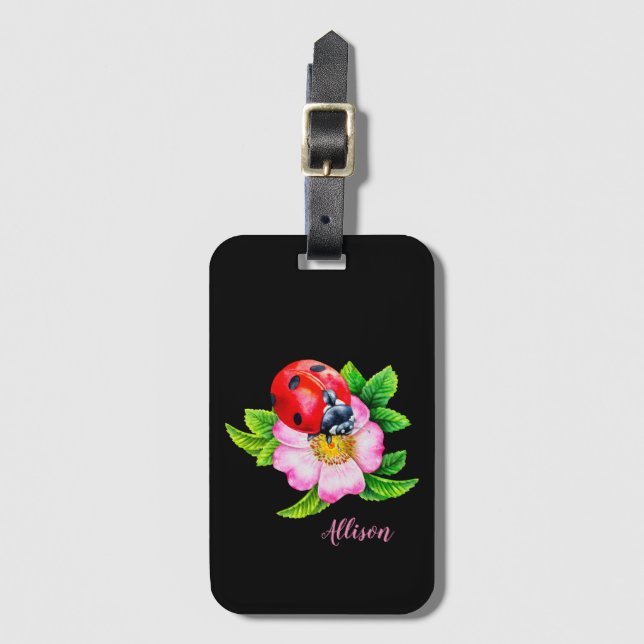 Etiqueta Para Maletas Ladybug (Anverso vertical)