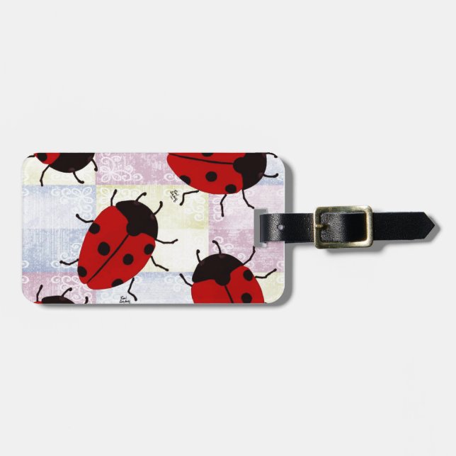 ETIQUETA PARA MALETAS LADYBUGS (Frente Horizontal)