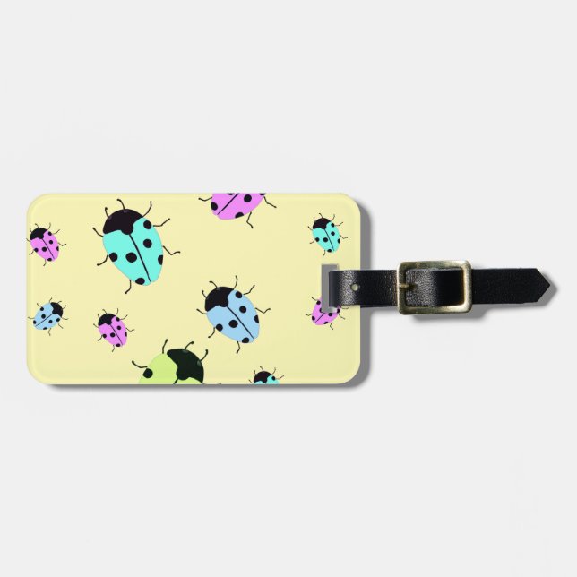 ETIQUETA PARA MALETAS LADYBUGS (Frente Horizontal)