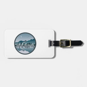 Etiqueta Para Maletas Lago De Los Ozarks Reflexión Misuri