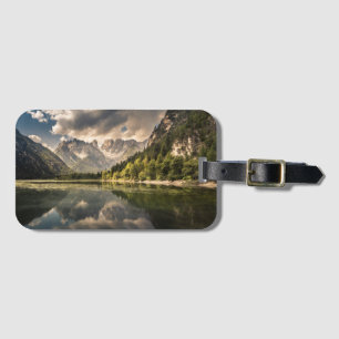 Etiqueta Para Maletas Lago Di Landro Dürrensee, Italia