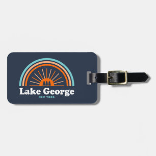 Etiqueta Para Maletas Lago George, arcoiris de Nueva York