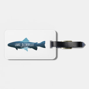 Etiqueta Para Maletas Lago Glenville North Carolina Pesca