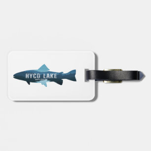Etiqueta Para Maletas Lago Hyco North Carolina Pescado