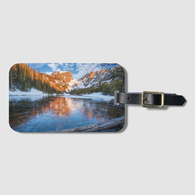 Etiqueta Para Maletas Lago ideal helado (Anverso horizontal)