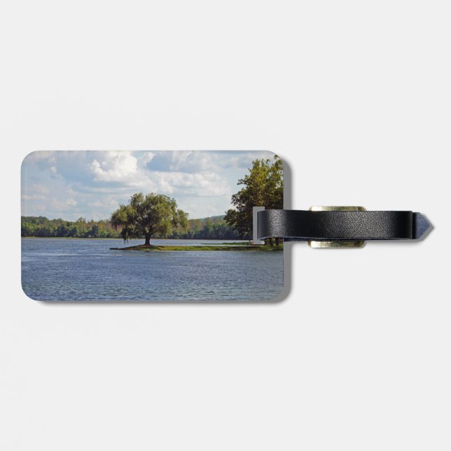 Etiqueta Para Maletas Lago Iron Mountain (Atrás Horizontal)