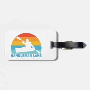 Etiqueta Para Maletas Lago Randleman Carolina del Norte Kayak