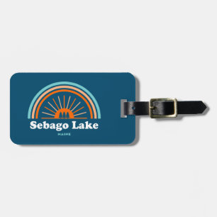 Etiqueta Para Maletas Lago Sebago Maine Arcoíris