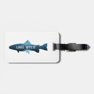 Etiqueta Para Maletas Lago Wylie Carolina del Norte Fish Carolina del Su