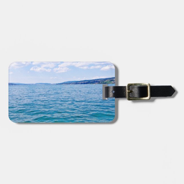 Etiqueta Para Maletas Lago Zurich (Frente Horizontal)