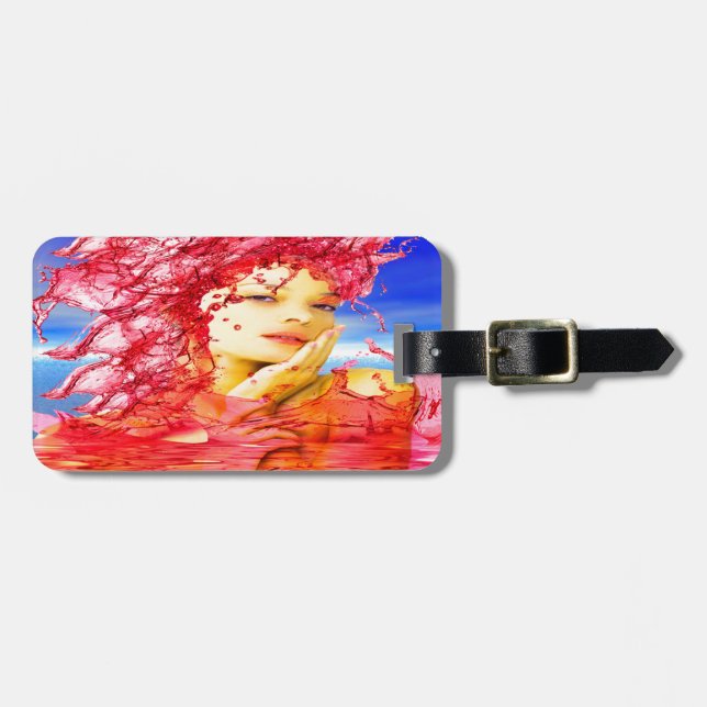 Etiqueta Para Maletas Lágrimas de sangre (Frente Horizontal)