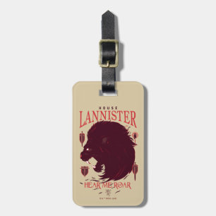 Etiqueta Para Maletas Lannister de la Casa - Escúchame Roar
