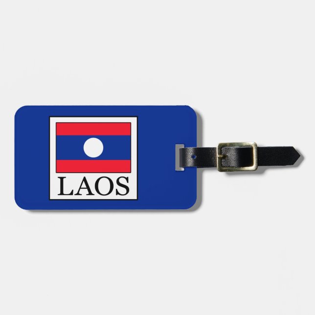 Etiqueta Para Maletas Laos (Frente Horizontal)