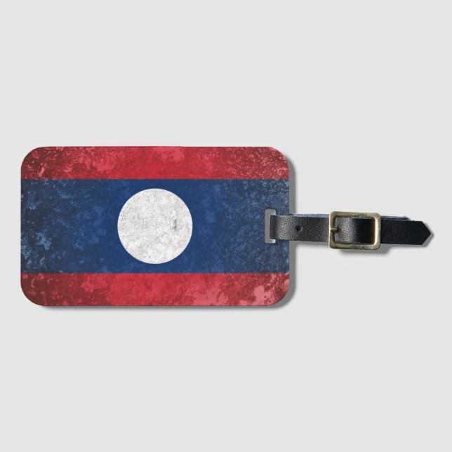 Etiqueta Para Maletas Laos (Anverso horizontal)