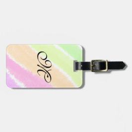 Etiqueta Para Maletas Las líneas de color de arcoiris estriberas agregan
