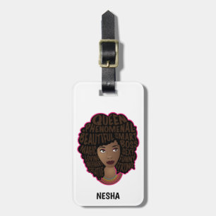 Etiqueta Para Maletas Las mujeres motivadoras disfrutan del viaje, negro