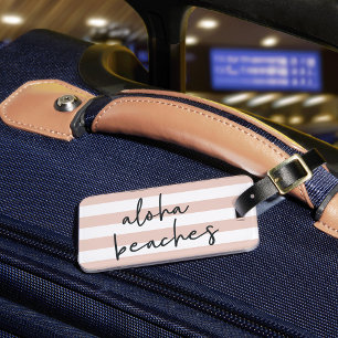Etiqueta Para Maletas Las playas de Aloha Personalizadas