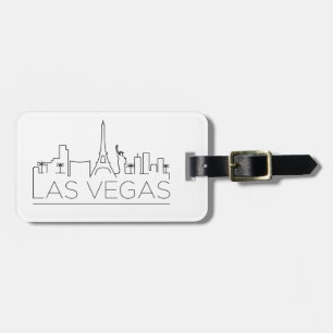 Etiqueta Para Maletas Las Vegas Stylized horizonte