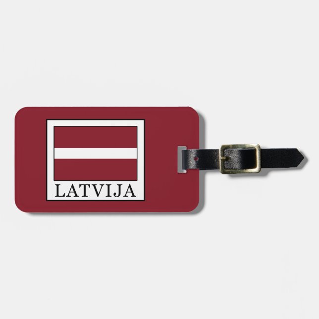 Etiqueta Para Maletas Latvija (Frente Horizontal)