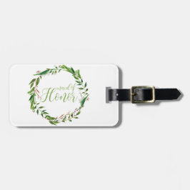Etiqueta Para Maletas Laurel Wreath Maid of Honor