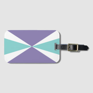 Etiqueta Para Maletas Lavanda Morado Blanco Aqua Verde Teal Explosión Po