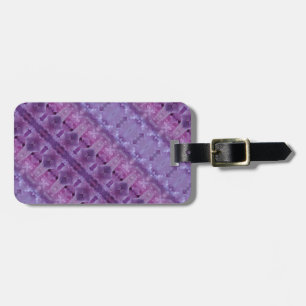 Etiqueta Para Maletas Lavenders Ikat 12 Angled