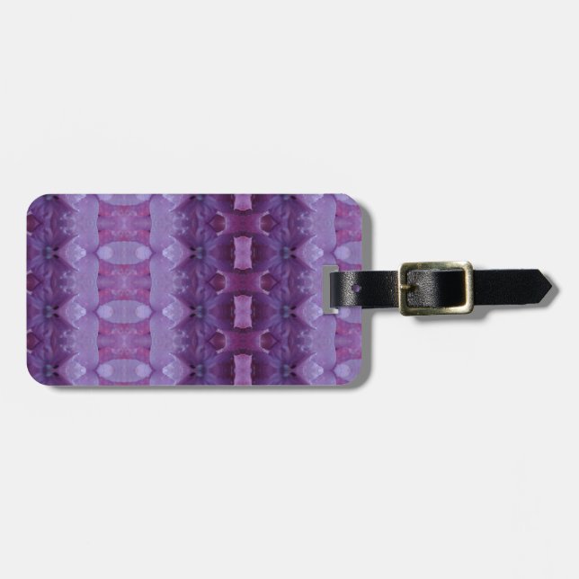 Etiqueta Para Maletas Lavenders Ikat Zen (Frente Horizontal)