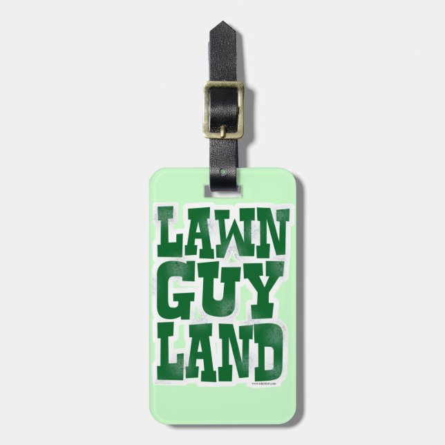 Etiqueta Para Maletas Lawn Guy Land (Frente Vertical)