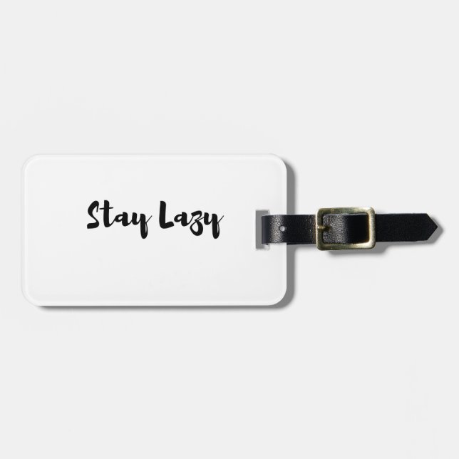 Etiqueta Para Maletas Lazy Day Bliss (Frente Horizontal)
