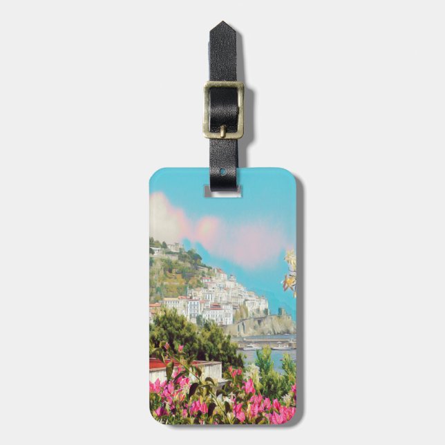 Etiqueta Para Maletas ldp AMALFI - panorama - costa de Amalfi - (Frente Vertical)