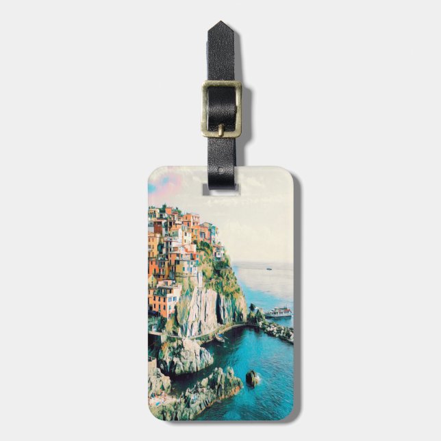 Etiqueta Para Maletas ldp Cinque Terre - Manarola (Frente Vertical)