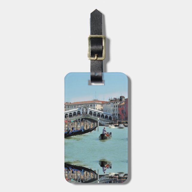 Etiqueta Para Maletas ldp RIALTO BRIDGE - Venecia - Canal Grande (Frente Vertical)