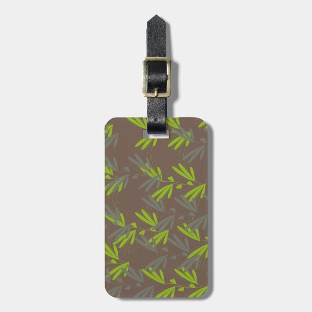 Etiqueta Para Maletas leaf (Frente Vertical)