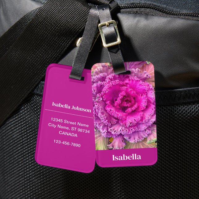 Etiqueta Para Maletas Lechuga rosa (Subido por el creador)