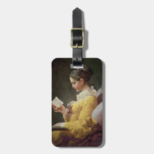 Etiqueta Para Maletas Lectura de la chica joven, c.1776