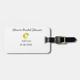 Etiqueta Para Maletas Lemon cumpleaños de soltera moderno simple minimal