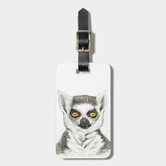 Etiqueta Para Maletas Lemur (Frente Vertical)