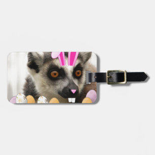 Etiqueta Para Maletas Lemur de Pascua