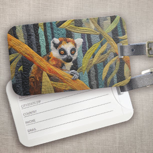 Etiqueta Para Maletas Lemur Jungle Animal Lover