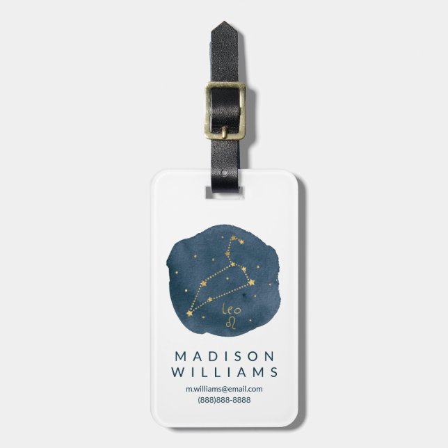 Etiqueta Para Maletas Leo (Frente Vertical)