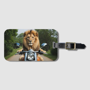 Etiqueta Para Maletas León en moto