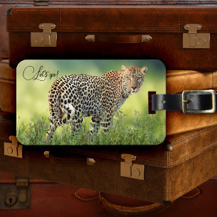 Etiqueta Para Maletas Leopard Big Cat Adventure Lumaletas